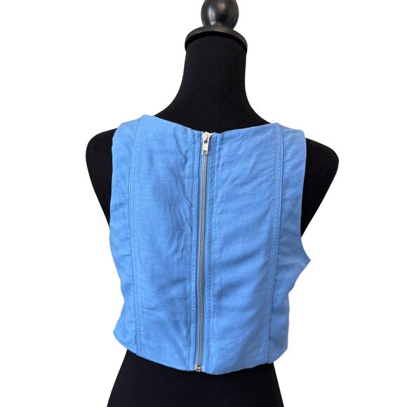 New STEVE MADDEN Women's Indigo Blue Femme Crop Top Size S - Picture 5 of 7